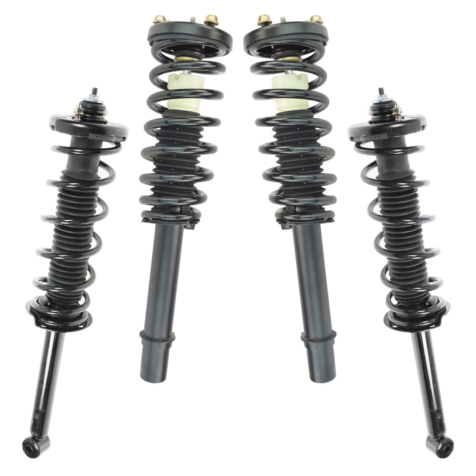 03-07 Honda Accord Front & Rear Strut & Coil Spring Assembly Set - Driver & Passenger Side Replacement Parts | Smooth Ride & Improved Handling for Daily Commute & Road Trips