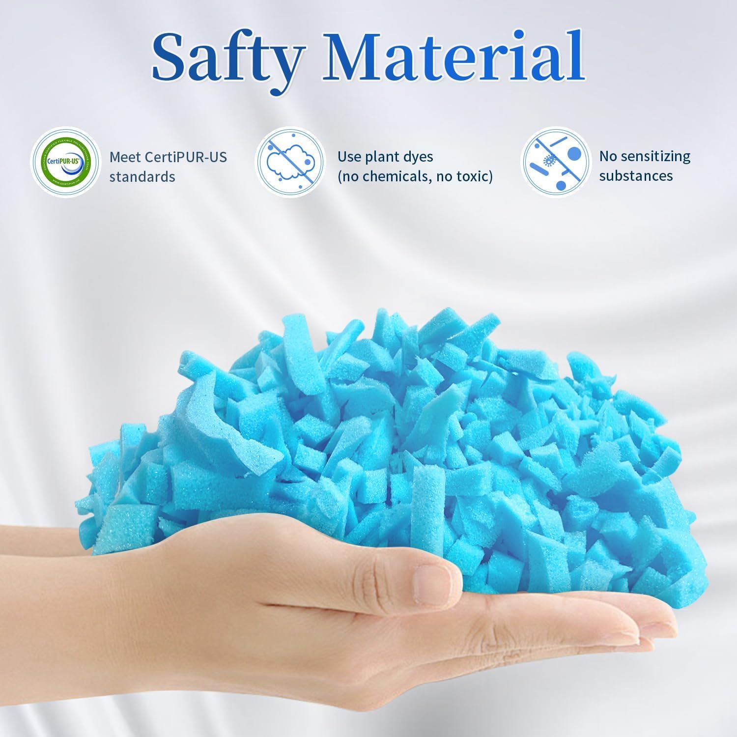 40 lbs Shredded Memory Foam Bean Bag Filler - Ultra Soft Pillow Stuffing & Bean Bag Refill for Couches, Cushions, Stuffed Animals, Dog Beds & DIY Arts & Crafts | Perfect for Home Comfort & Creative Projects