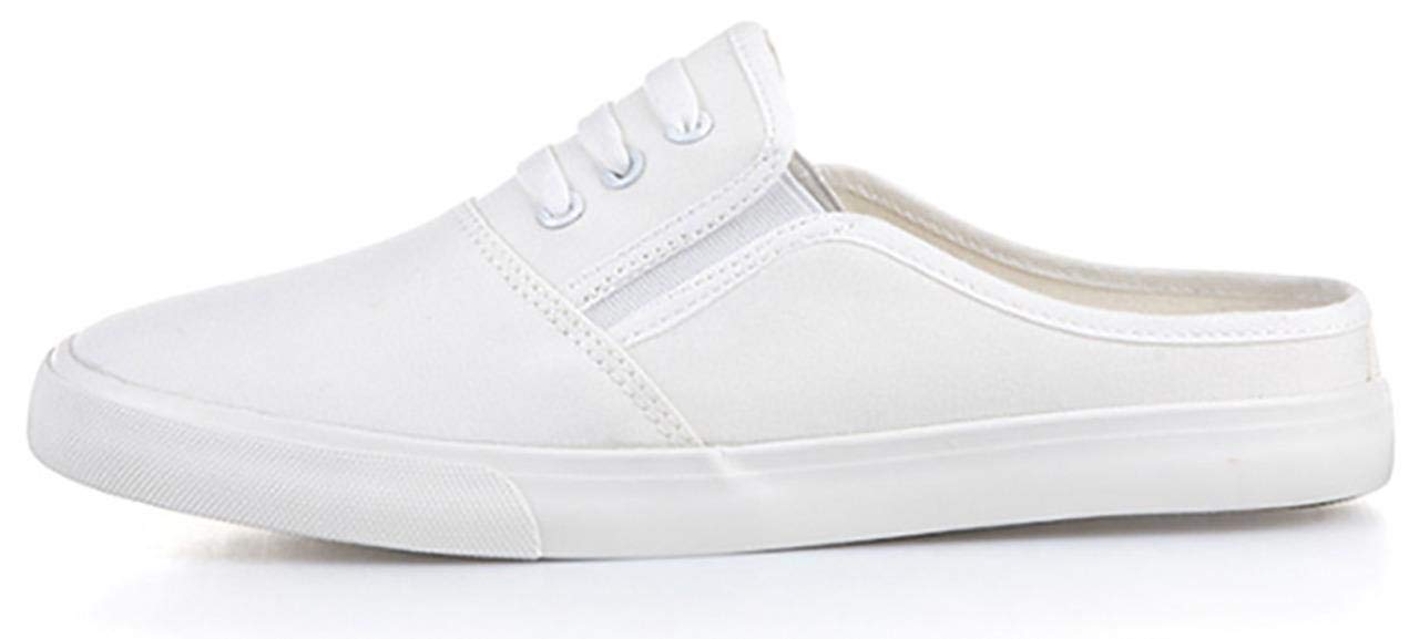 Men's & Women's Canvas Slip-On Mules - Comfortable Open Back Sneaker Slides with Round Toe | Casual Wear, Beach, Home & Outdoor Walking Shoes