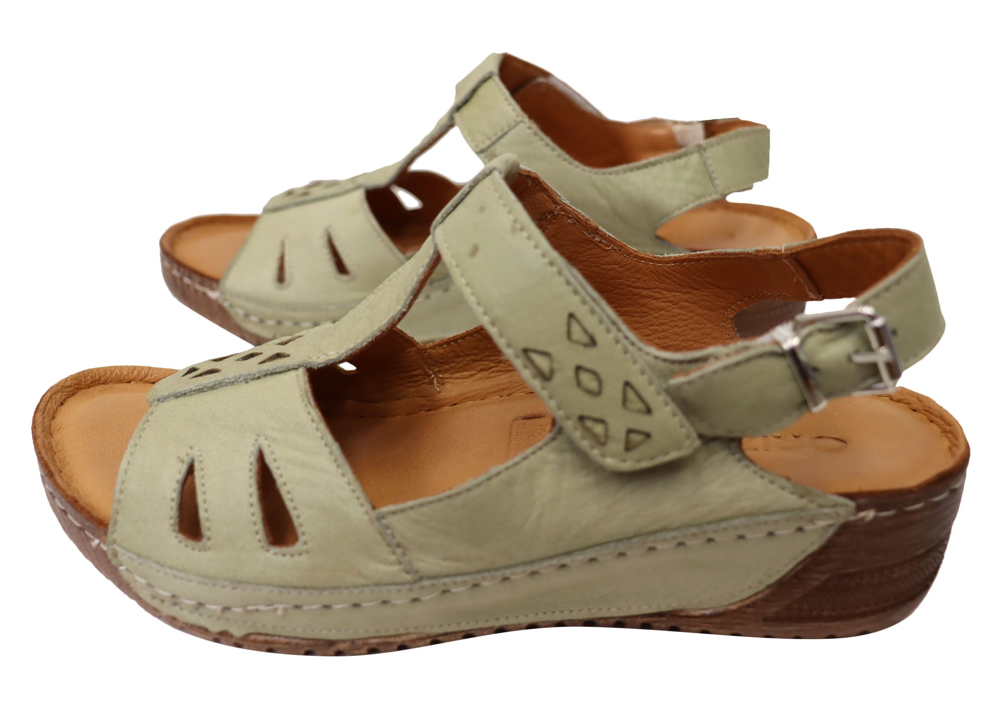 Orizonte Shaz Women's Comfortable Leather Sandals - European Style Summer Walking Shoes for Beach, Travel & Casual Outings