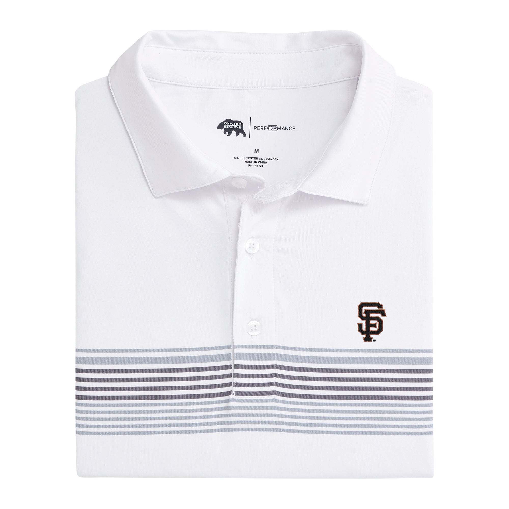 San Francisco Giants Prestwick Printed Performance Polo Shirt for Men - Moisture-Wicking & Breathable Baseball Jersey - Perfect for Games, Fan Events & Casual Wear