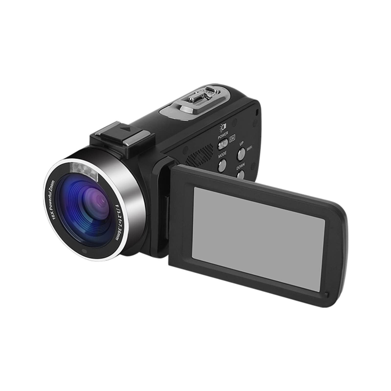 4K Vlog Camera - AUBEST Professional Digital Camcorder with Wide Angle Lens for YouTube Live Streaming, Blog Recording & Video Shooting (18X Zoom, No SD Card Included) - Perfect for Travel Vlogging, Home Movies & Online Content Creation