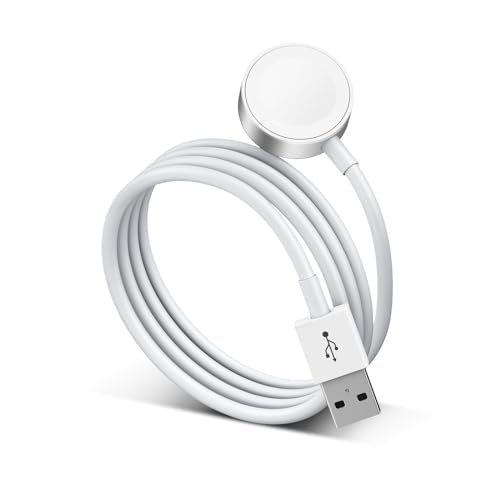 DDUAN 5.0 ft Magnetic Wireless Charger for Apple Watch Series 9/8/7/6/SE/5/4/3/2/1 - Portable Fast Charging Cable with 1.5m Length - Perfect for Travel, Office & Nightstand Charging