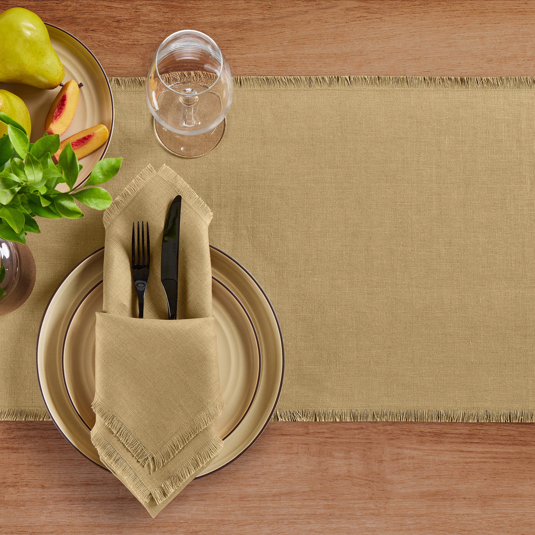 Elegant Fringe Napkins Set of 4 - Premium Cotton Decorative Table Linens for Dinner Parties, Weddings & Home Decor