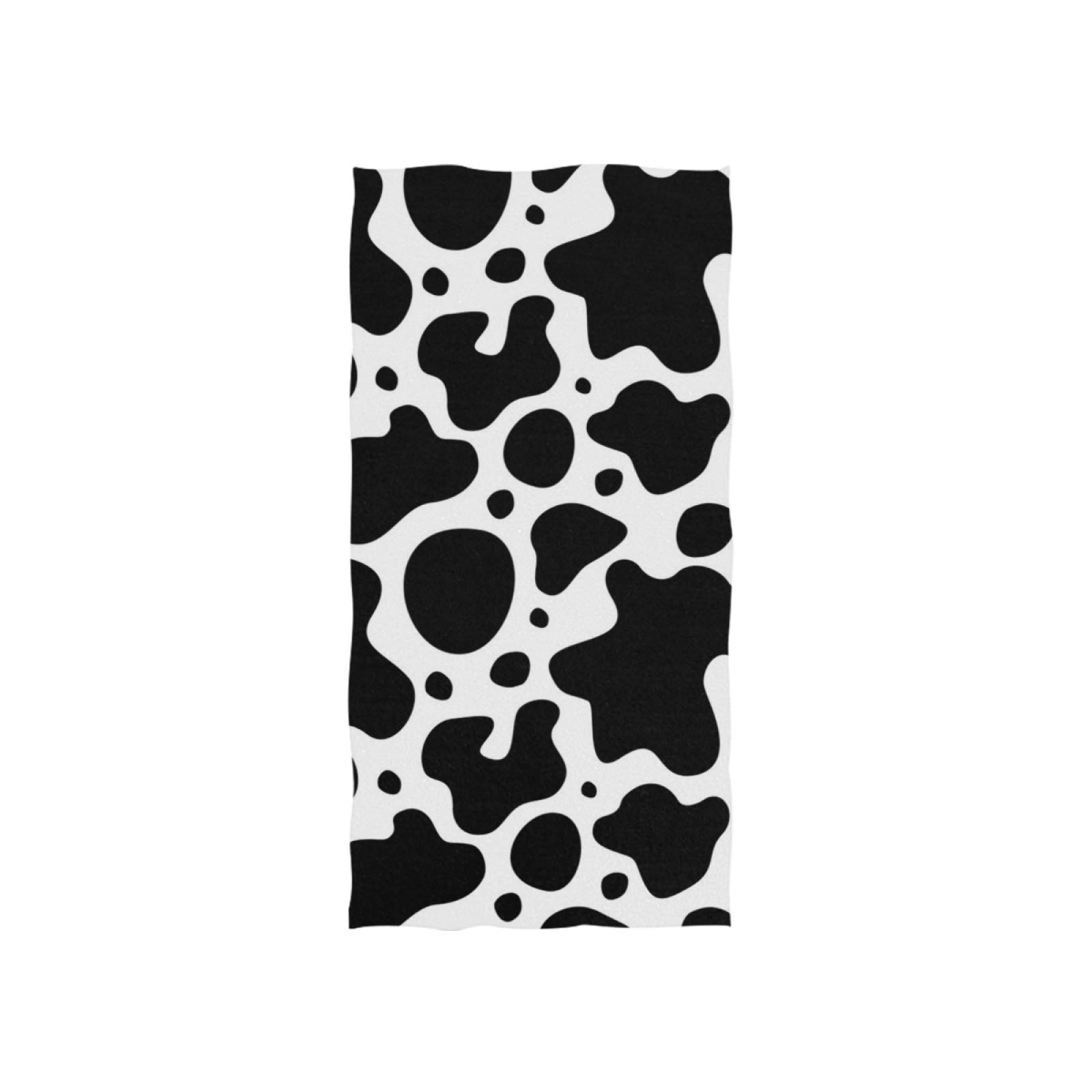 Soft Cow Print Hand Towel - Eco-Friendly Bath Towel for Home, Bathroom, Pool & Gym (30x15 Inches) - Perfect for Kitchen, Spa, Travel & Beach Use