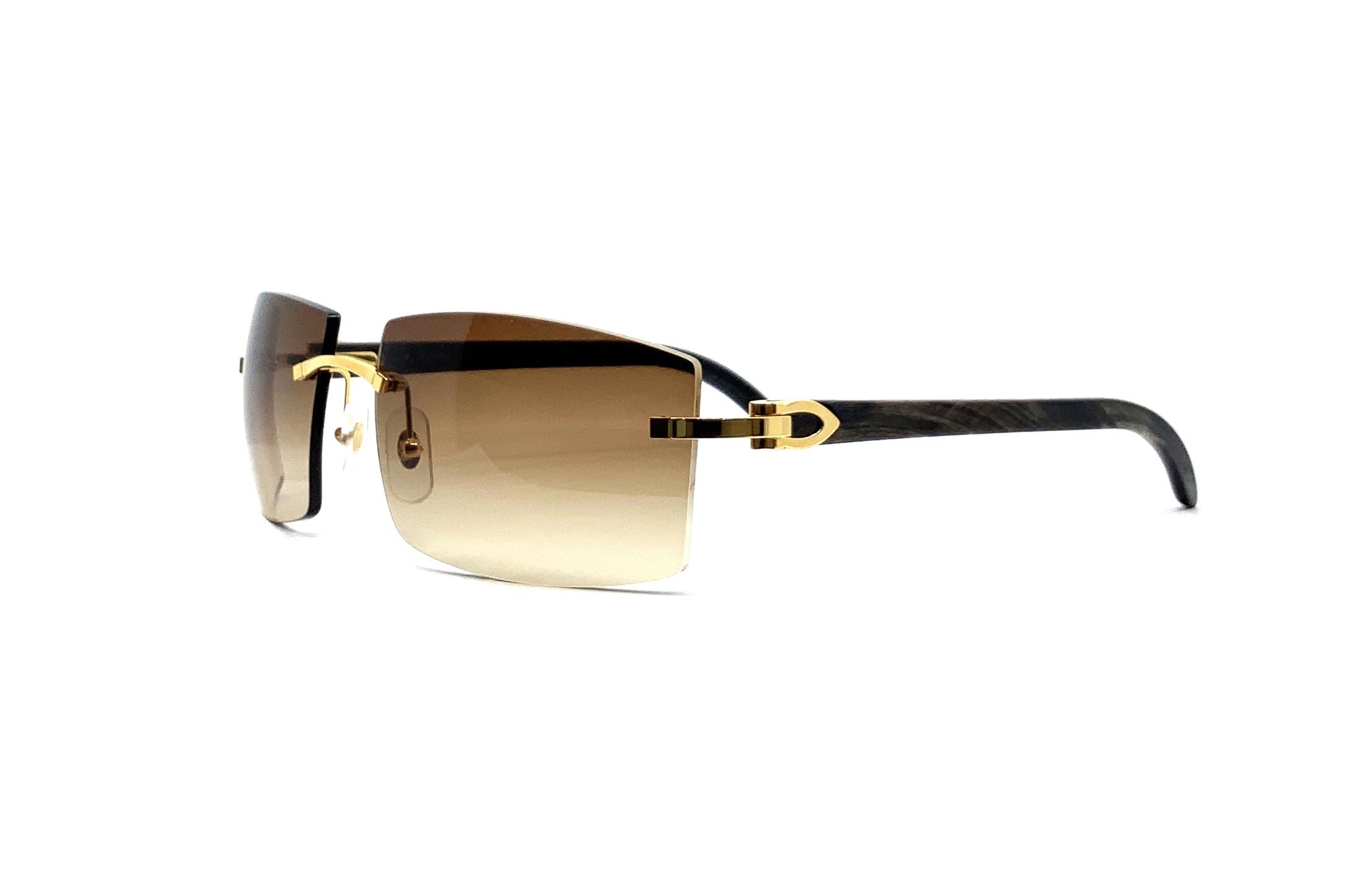 Cartier C Décor CT0021RS Buffalo Horn Sunglasses - Luxury Designer Shades for Men & Women | Perfect for Outdoor Activities, Travel & Fashion Statements