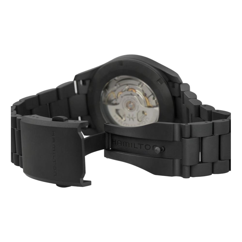 Khaki Field Titanium Automatic Watch 38mm - Black Dial with Bracelet | Military Style, Durable & Lightweight for Outdoor Adventures & Everyday Wear