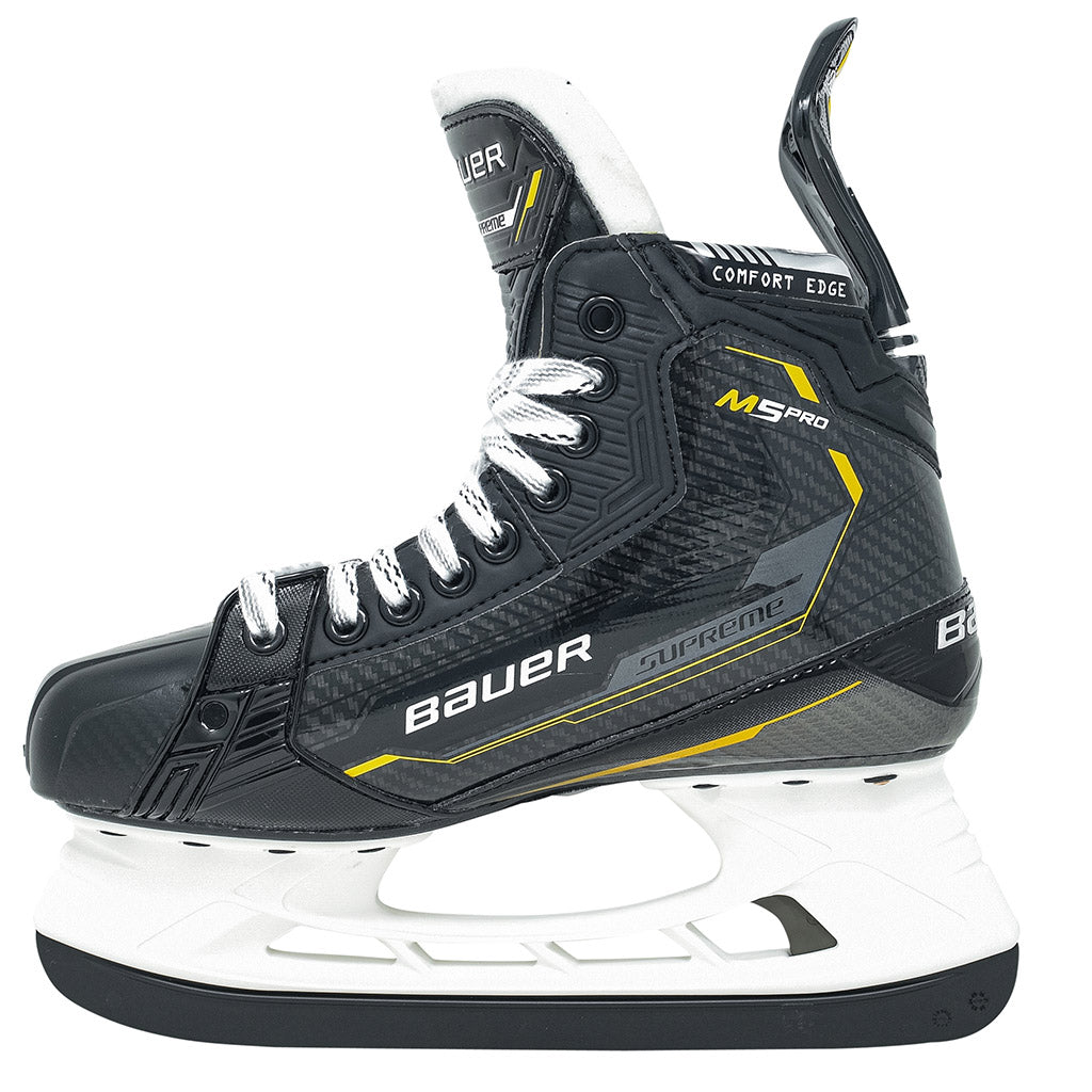 Bauer Supreme M5 Pro Intermediate Ice Hockey Skates - High-Performance Skates for Youth & Teen Players - Perfect for Competitive Games & Practice Sessions