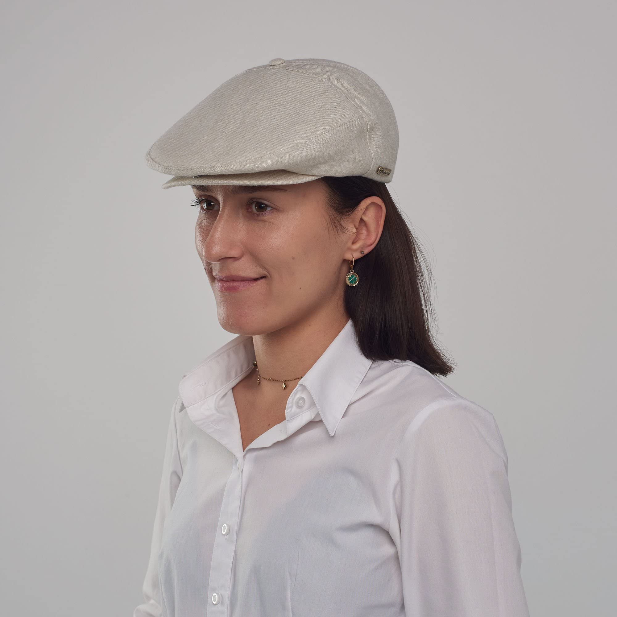 Sterkowski Swede Cap - 100% Linen Flat Cap for Men & Women | Breathable 5-Panel Summer Hat | Lightweight Unlined Design for Outdoor Activities, Travel & Casual Wear
