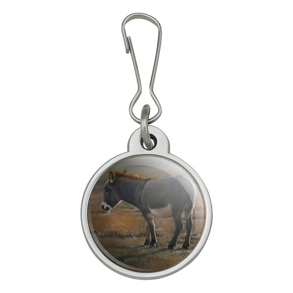 GRAPHICS & MORE Small Donkey Jacket Handbag Purse - Cute Burro Zipper Pull Charm for Luggage & Backpacks - Perfect for Travel Accessories, Gift Ideas & Donkey Lovers