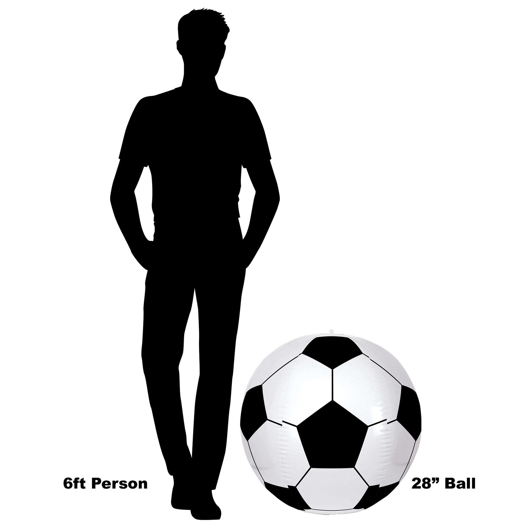 12 Pack Beistle Inflatable Soccer Party Balloons - Fun Sports Decorations for Birthday Parties, Game Nights & Outdoor Events