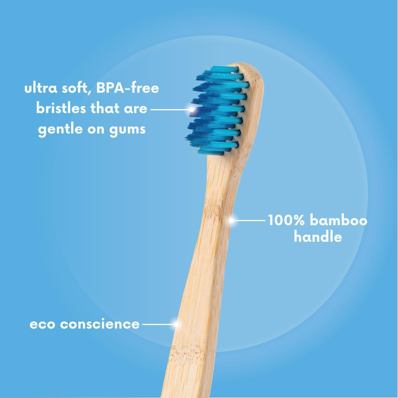 The Humble Co. Bamboo Toothbrushes (5 Pack) - Eco-Friendly BPA-Free Toothbrushes with Ultra Soft Bristles for Superior Oral Care, Dental Hygiene & Gum Health | Perfect for Travel, Home & Sustainable Living