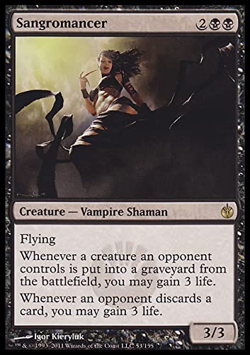 Magic: The Gathering - Sangromancer (53) MTG Card from Mirrodin Besieged (MBS) Set | Collectible Trading Card for Deck Building & Strategy Games