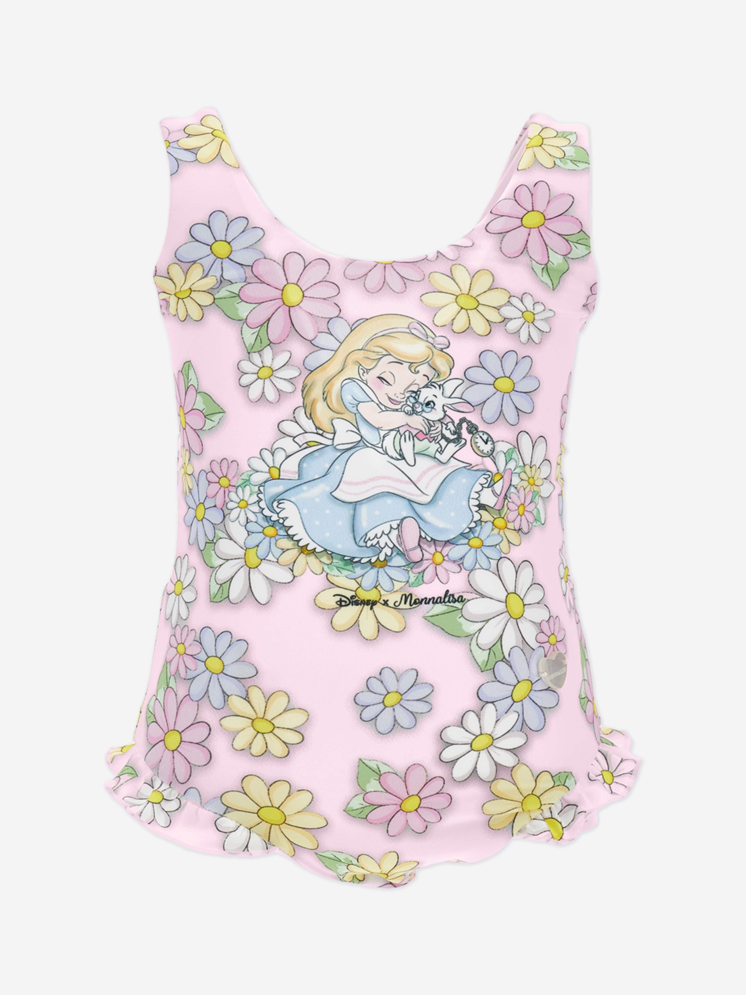 **Pink Daisy Baby Girls Swimsuit - Cute Floral One-Piece Bathing Suit for Toddlers & Infants - Perfect for Beach, Pool & Summer Vacations**