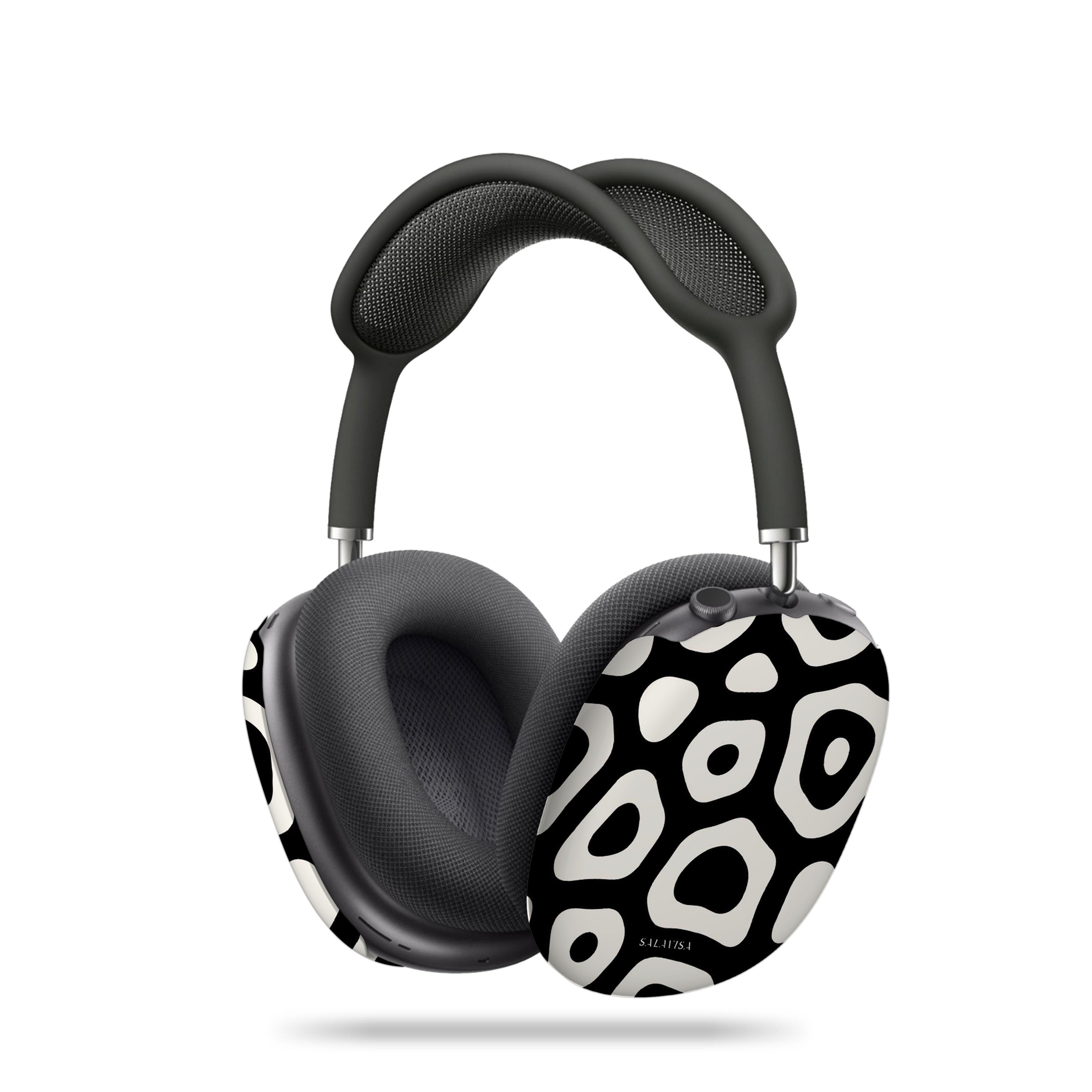 Premium Black & White Paws AirPods Max Protective Case - Cute Pet Design Cover for Apple AirPods Max Headphones - Perfect for Travel, Work & Daily Use