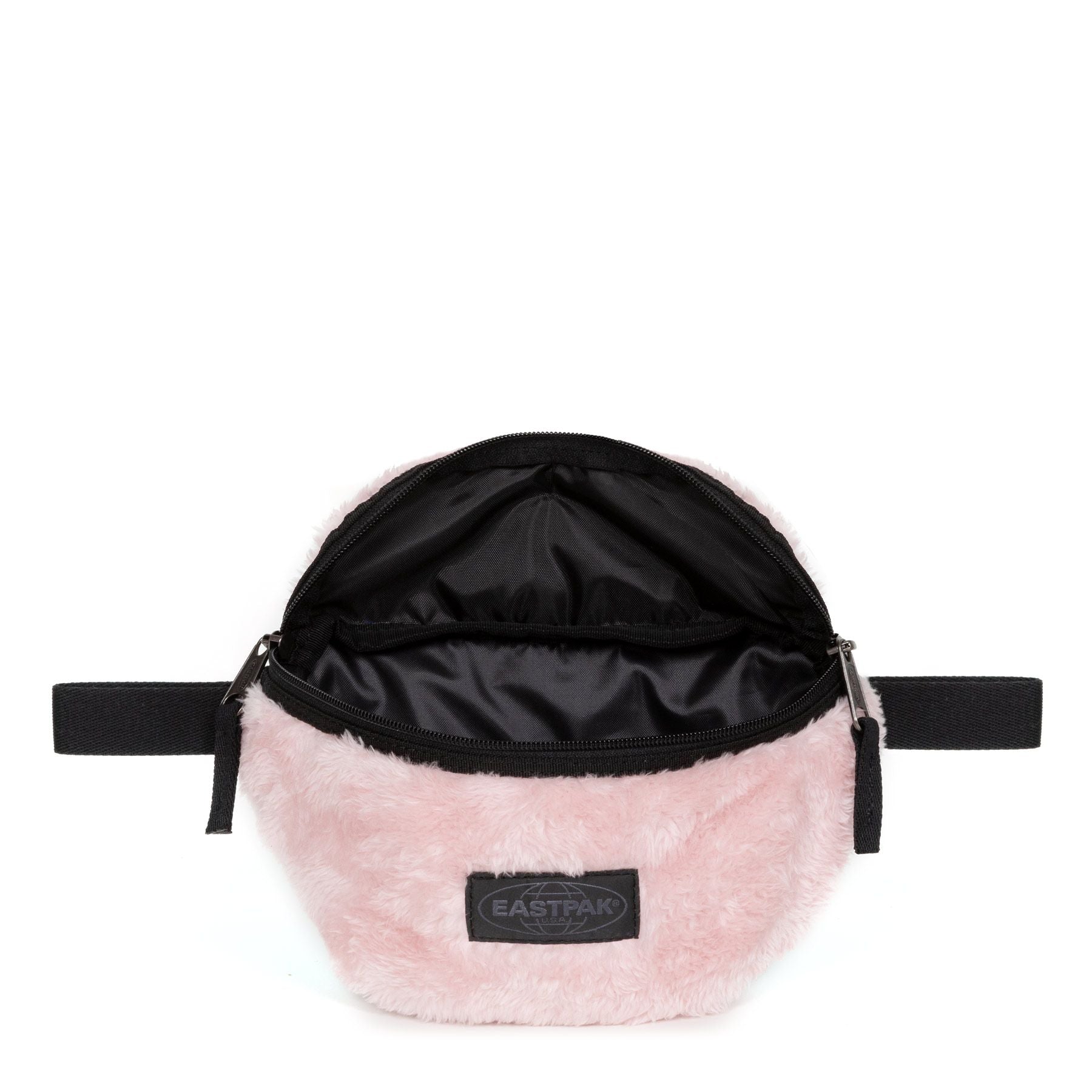 Eastpak Springer Backpack - Fuzzy Pink Laptop Bag for Women & Girls, Stylish School Backpack with Soft Plush Material - Perfect for College, Work & Travel Accessories