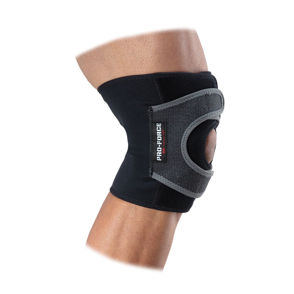 Pro Force Neoprene Dual Wrap Knee Support with Abrasion Patch - Adjustable Knee Brace for Pain Relief, Arthritis & Sports Injuries - Perfect for Running, Basketball & Weightlifting