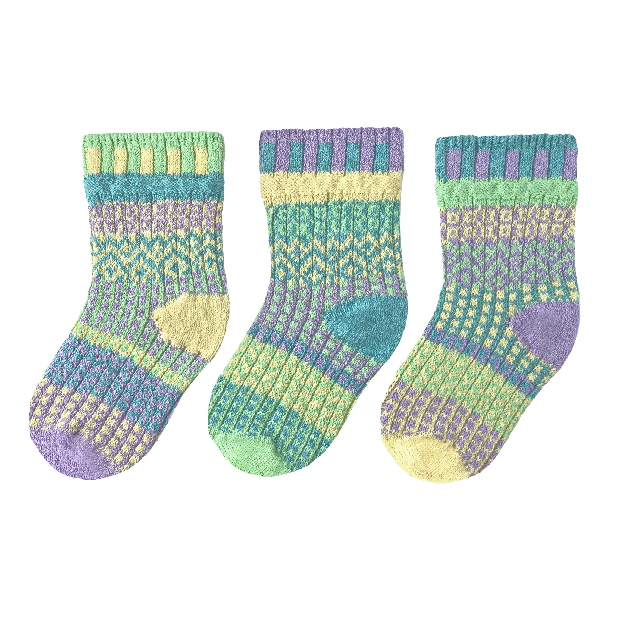 Solmate Socks - Fun Mismatched Cotton Socks for Girls, Boys, Kids & Toddlers - 3 Pairs with Unique Designs - Perfect for School, Play & Everyday Comfort