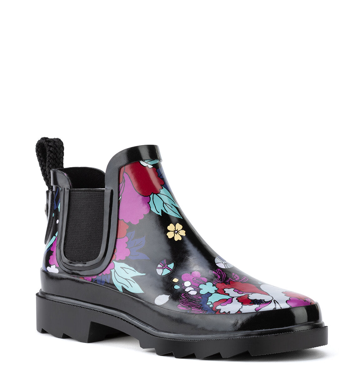 Waterproof Rhyme Ankle Rain Boots for Women - Lightweight Comfortable Rubber Rain Shoes for Walking, Gardening & Outdoor Activities
