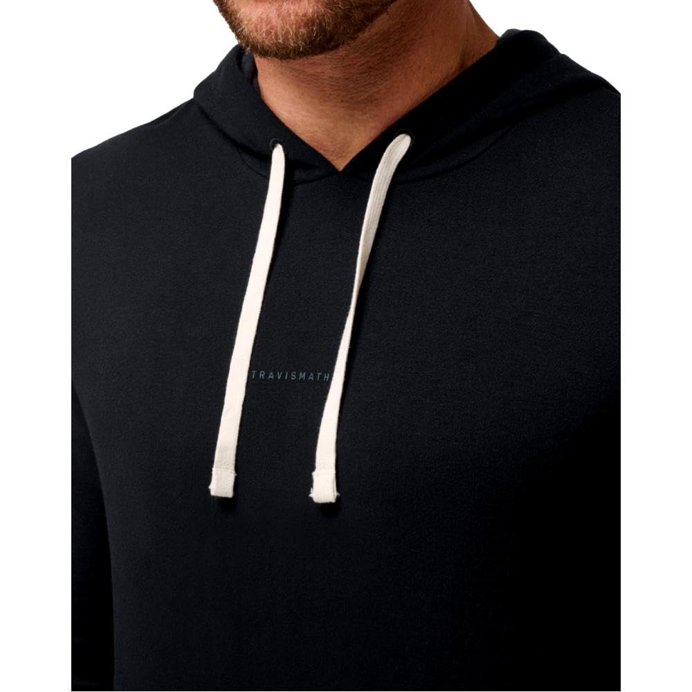 TravisMathew Men's Coastal Cloud Hoodie - Soft & Lightweight Pullover for Casual Wear, Gym & Outdoor Activities - Black