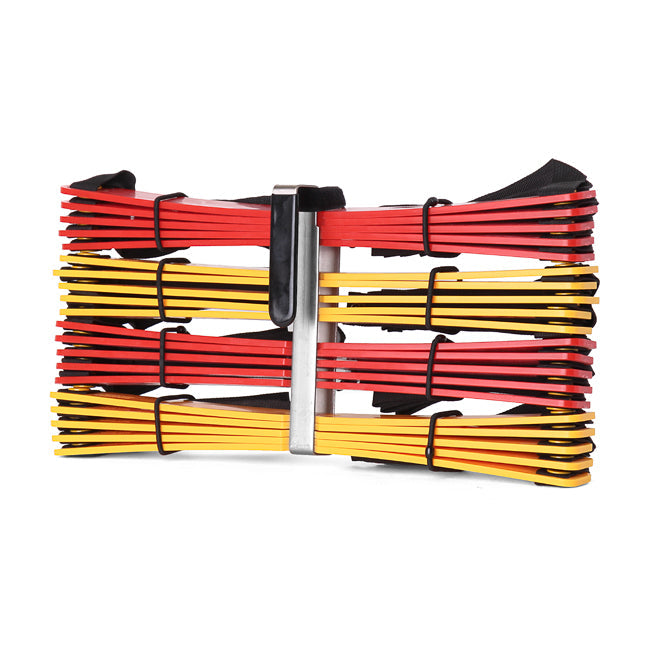 XM Fitness 30ft Agility Ladder for Speed Training - Portable Exercise Equipment for Football, Soccer, Basketball & Home Workouts - Improve Footwork & Agility Drills