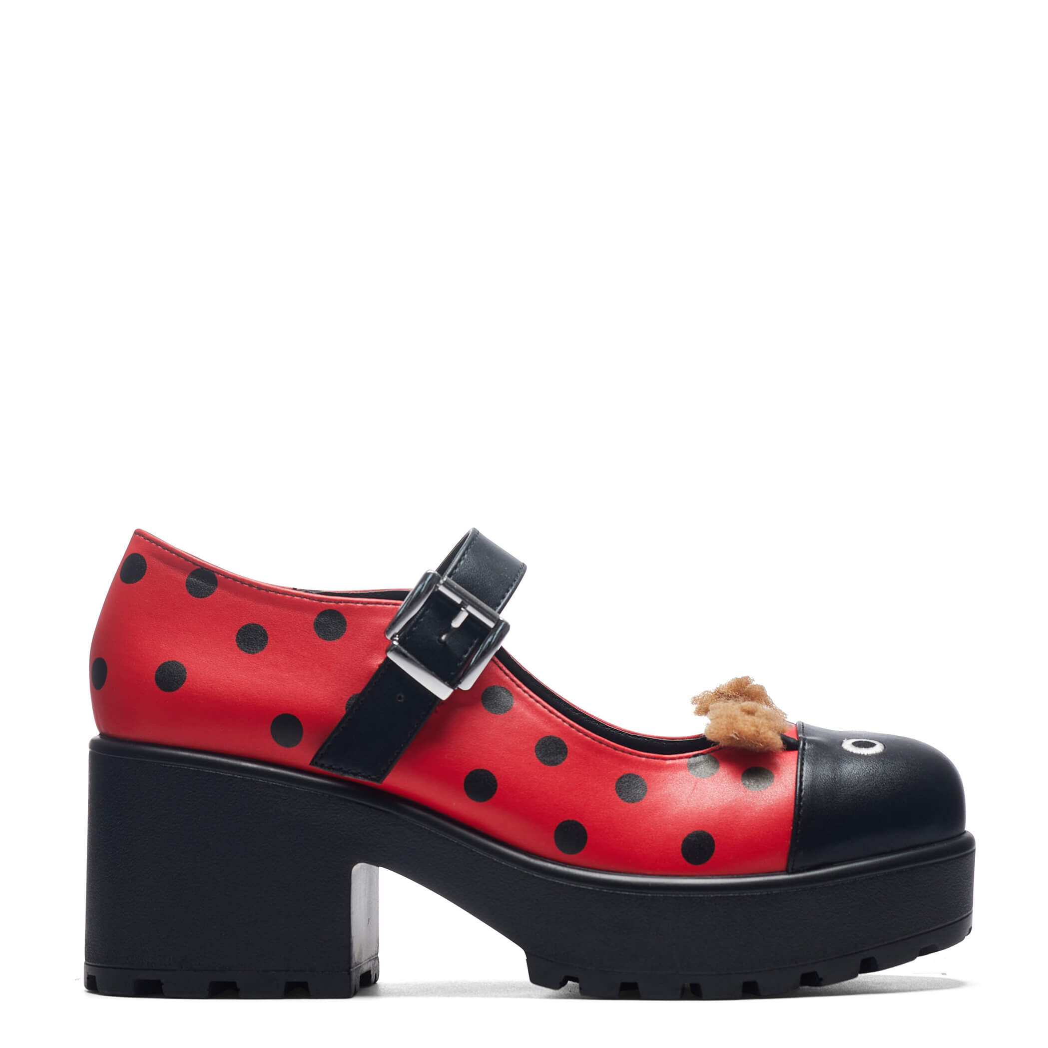 Tira Mary Janes Women's Shoes - Lucky Ladybird Edition | Comfortable & Stylish Flats for Work, Party & Everyday Wear