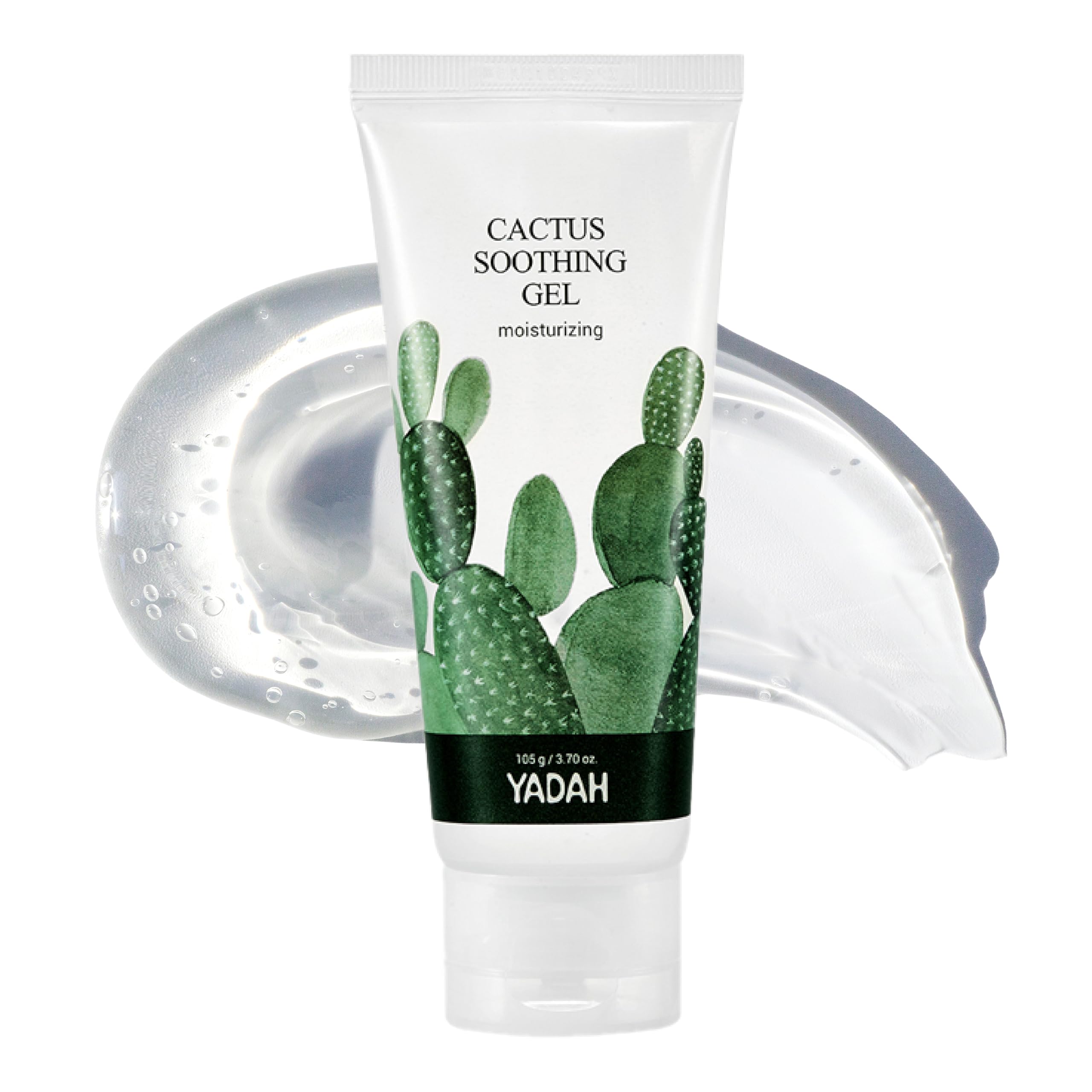 YADAH Cactus Soothing Gel - 95% Cactus Extract for Sunburn Relief & Skin Care - Vegan Korean Beauty for Face & Body