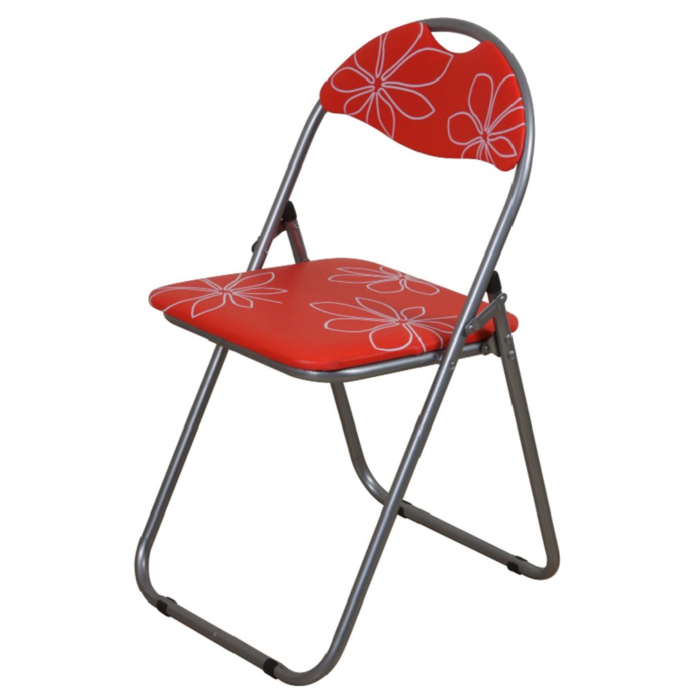 **Portable Folding Chair for Outdoor & Home Office - Adjustable Backrest (44/46/79cm) - Red | Perfect for Camping, Beach, Picnics & Remote Work**