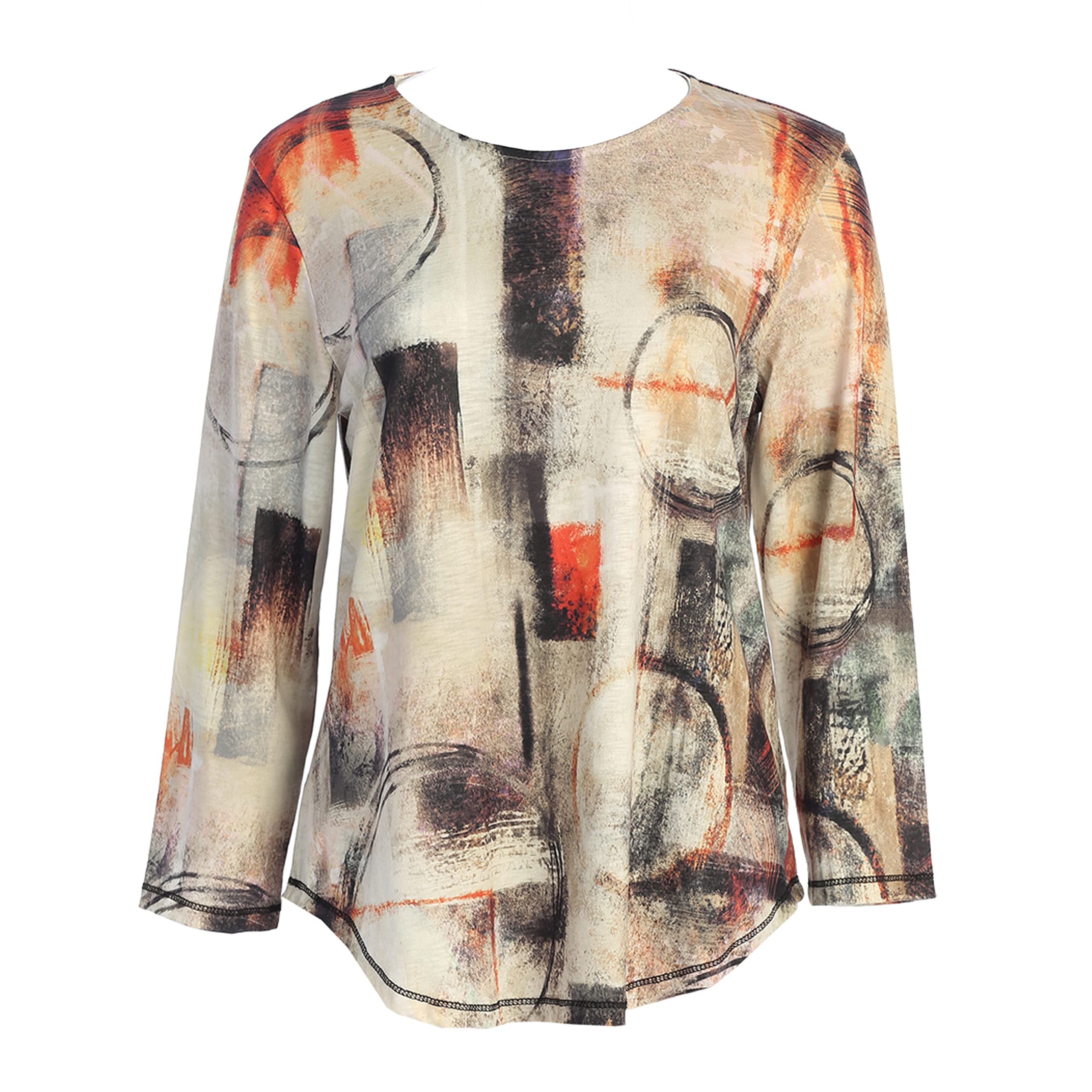 Jess & Jane Women's Sublimation Top - Breathable Quick-Dry Athletic Tee for Running, Yoga & Gym Workouts - Lightweight Moisture-Wicking Activewear for Women