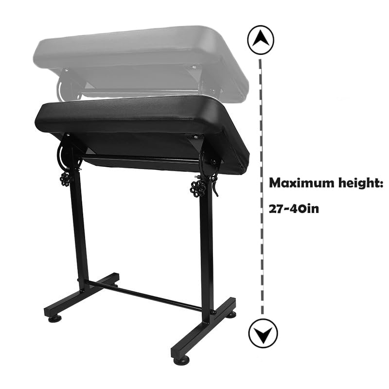 Adjustable Height Oversized Tattoo Armrest Stand - Professional Arm & Leg Support for Tattoo Artists - Perfect for Tattoo Studios, Home Tattooing & Body Art Sessions