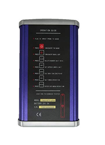 TM510FNplus Digital Backlight LCD Paint Thickness Gauge - Car Paint & Coating Thickness Tester with Detachable Probe | Perfect for Automotive Repair, Body Shops & Industrial Coating Measurement