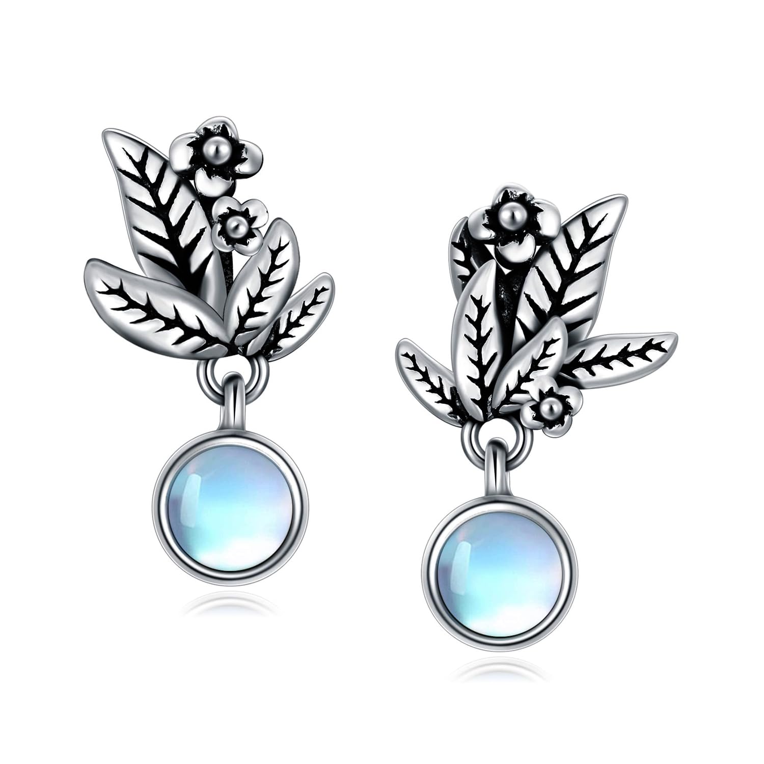 Sterling Silver Origami Hummingbird Stud Earrings for Women - Minimalist Circle Snake Jewelry Set - Perfect Gift for Her, Birthday & Anniversary - Everyday Wear & Special Occasions