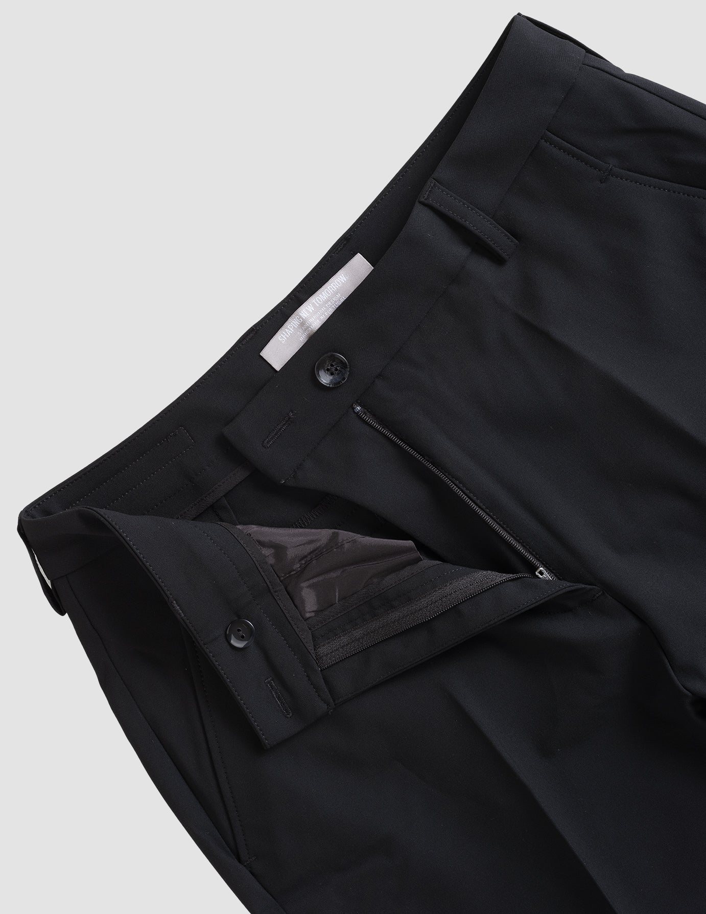 Essential Tapered Black Pants for Men & Women - Comfortable Slim Fit Casual Trousers for Work, Travel & Everyday Wear