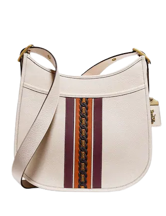 Coach Emery Crossbody Bag with Varsity Stripe - Stylish Leather Shoulder Purse for Women | Perfect for Work, Travel & Everyday Use