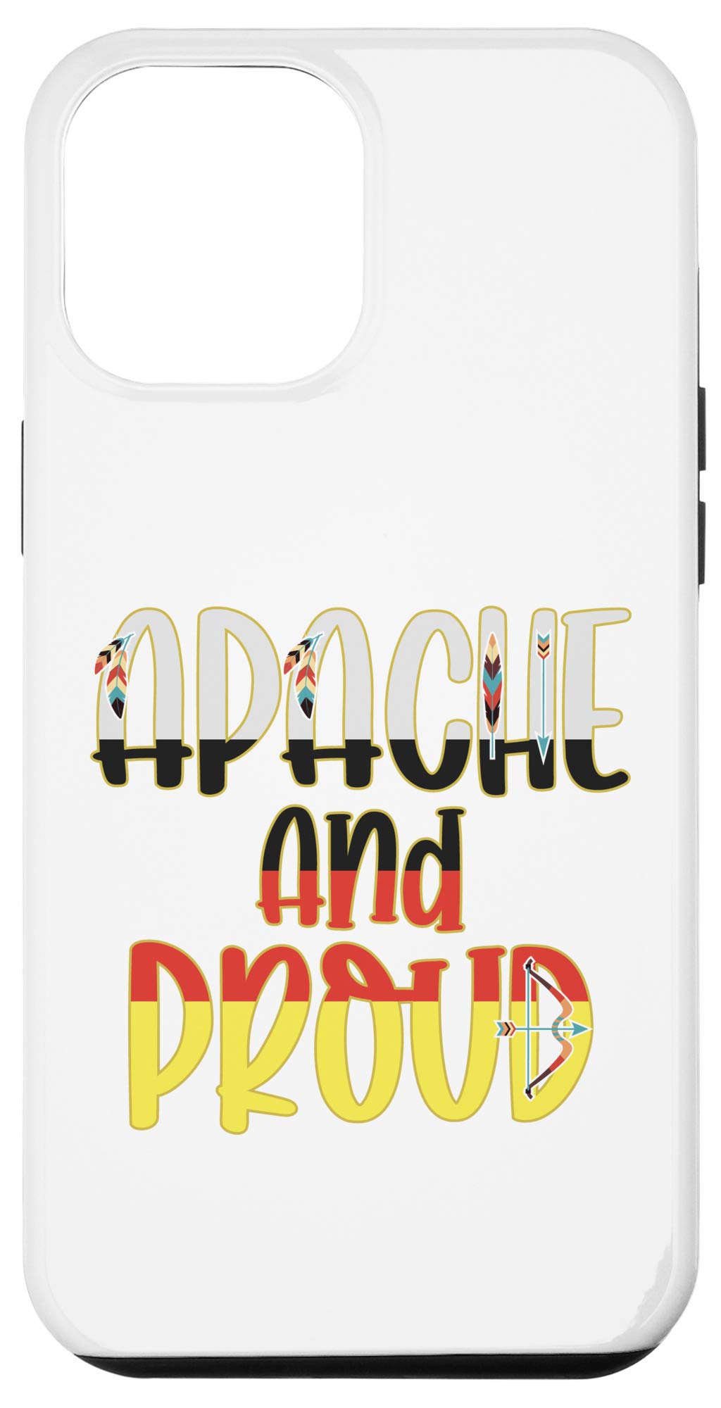 iPhone 12 Pro Max Case - Apache & Proud Native American Indian Design | Protective Phone Cover for Daily Use, Travel & Cultural Pride Display