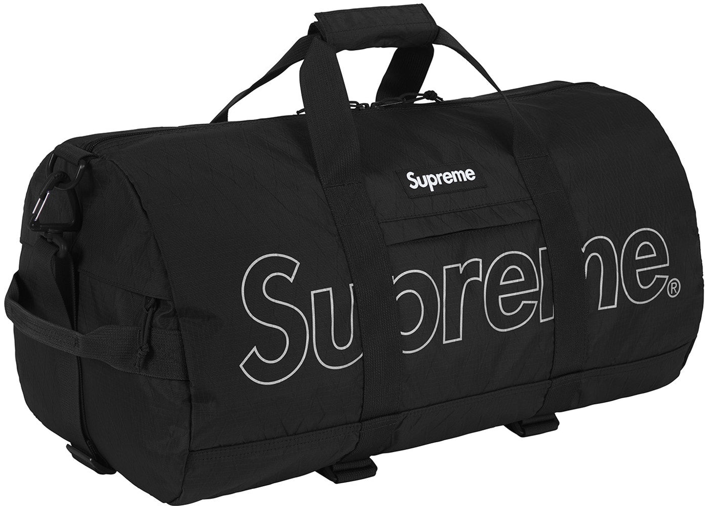 Supreme Duffle Bag Black (FW18) - Waterproof Travel Duffel for Gym, Sports & Weekend Getaways