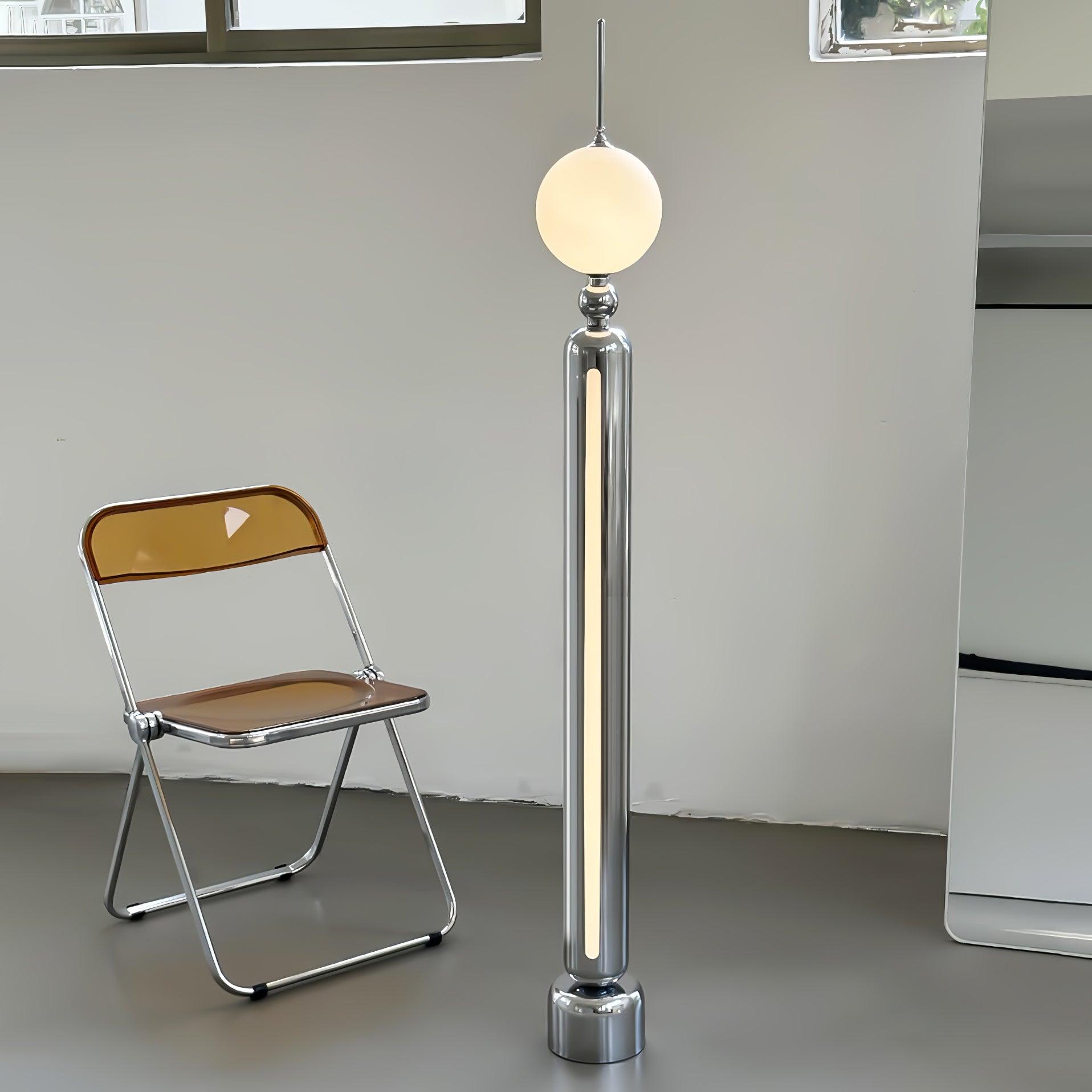 Modern Lightning Rod Floor Lamp - Adjustable Height LED Standing Light for Living Room, Bedroom & Office - Stylish Home Decor & Task Lighting