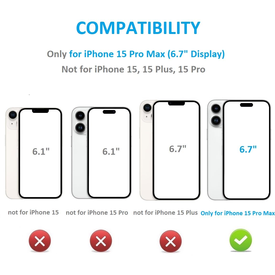 Premium PU Leather iPhone 15 Pro Max Wallet Case (6.7