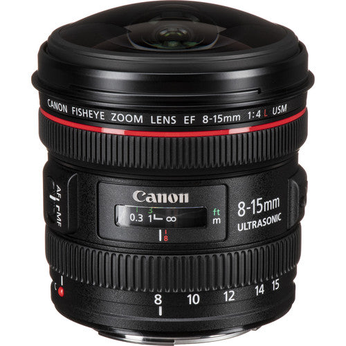 Canon EF 8-15mm f/4L Fisheye USM Lens for DSLR Cameras - Ultra Wide Angle Photography for Landscapes, Architecture & Creative Shots