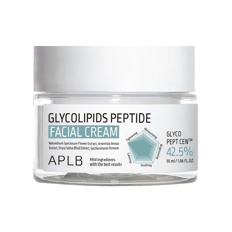 APLB Glycolipids Peptide Anti-Aging Facial Cream 55ml - Hydrating & Firming Moisturizer for Dry, Sensitive Skin | Day & Night Use for Youthful Glow