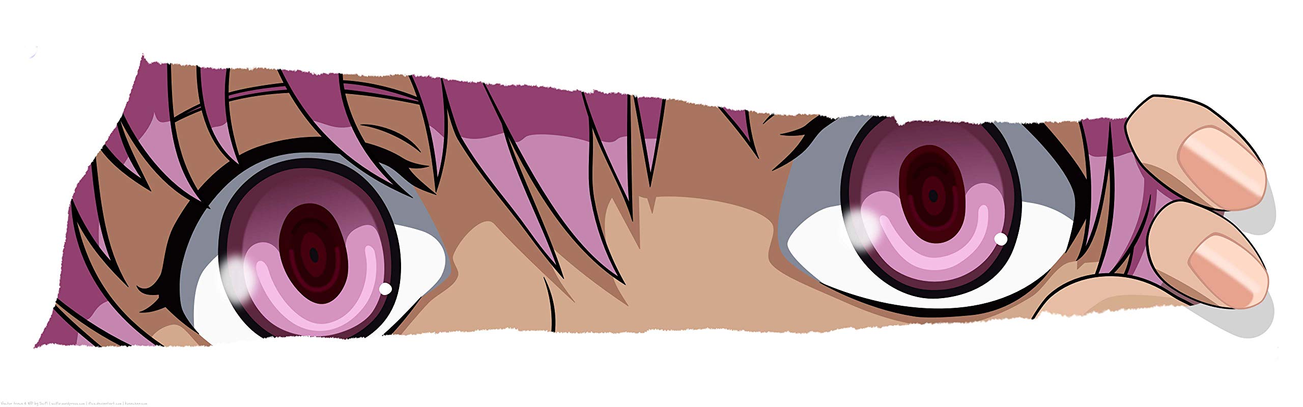 Anime Full Color Car Vinyl Wrap - Sexy Anime Car Decal Sticker for Vehicles (22