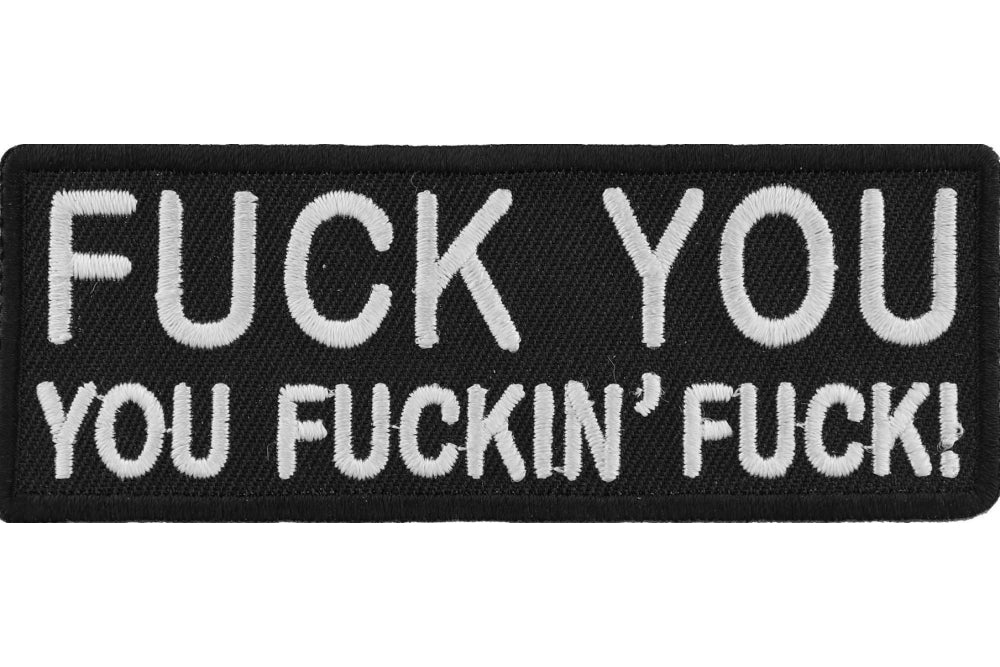 F You Patch - Funny and Trendy Iron-On Embroidered Patch for Jackets, Bags, and Denim - Perfect for DIY Customization, Gifts, and Expressing Your Unique Style