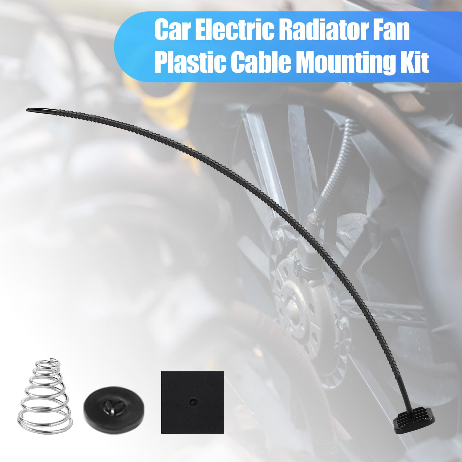 3 Sets/60pcs Universal Car Radiator Cooling Fan Mounting Kit - Electric Fan & Transmission Cooler Installation Kit for Vehicles | Perfect for DIY Auto Repair & Cooling System Upgrades