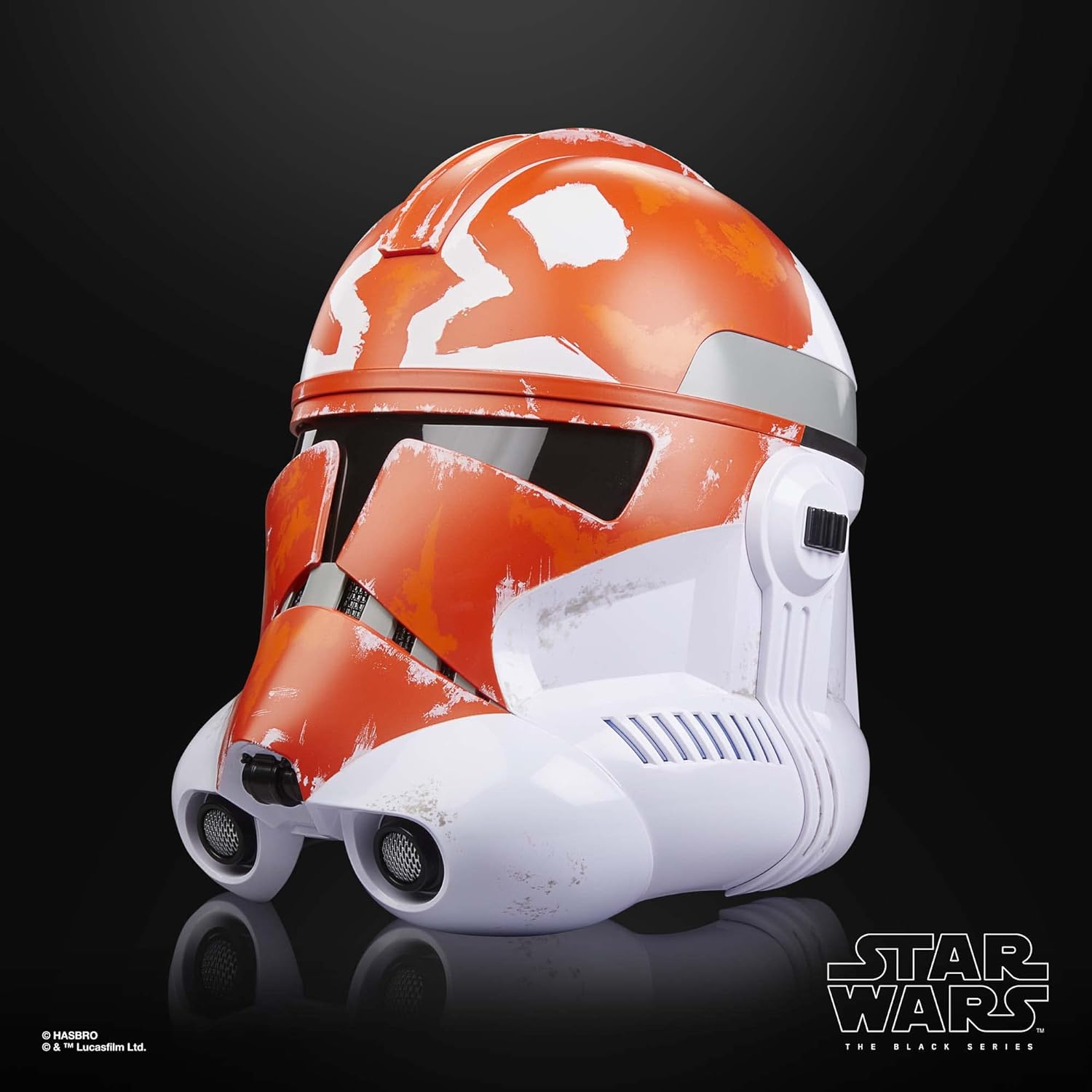Star Wars The Black Series 332nd Ahsoka Clone Trooper Premium Electronic Helmet - Cosplay, Collectible & Display for Fans