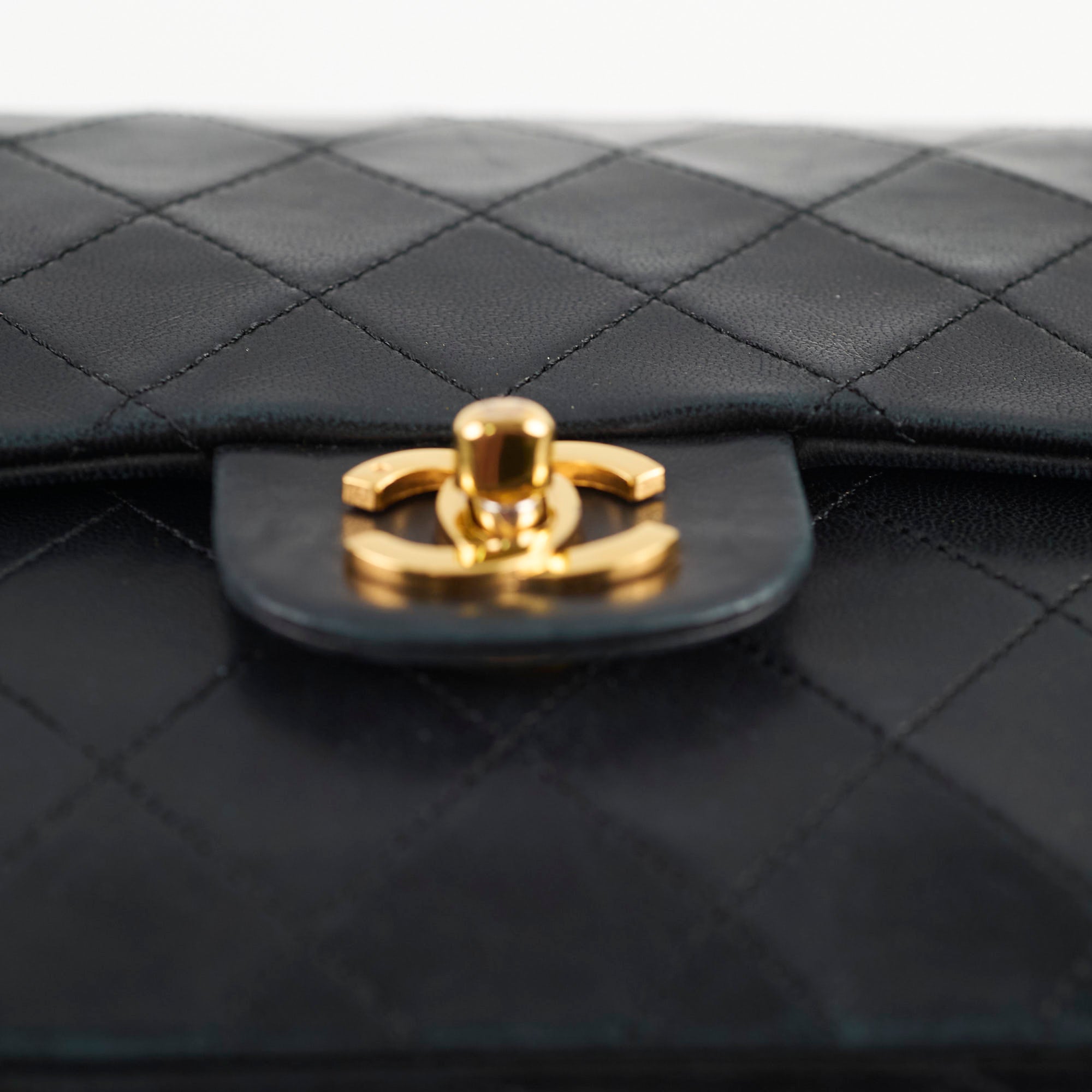 Vintage Chanel Medium/Large Double Classic Flap Bag in Black - Perfect for Evening Events, Date Nights & Luxury Fashion Collectors