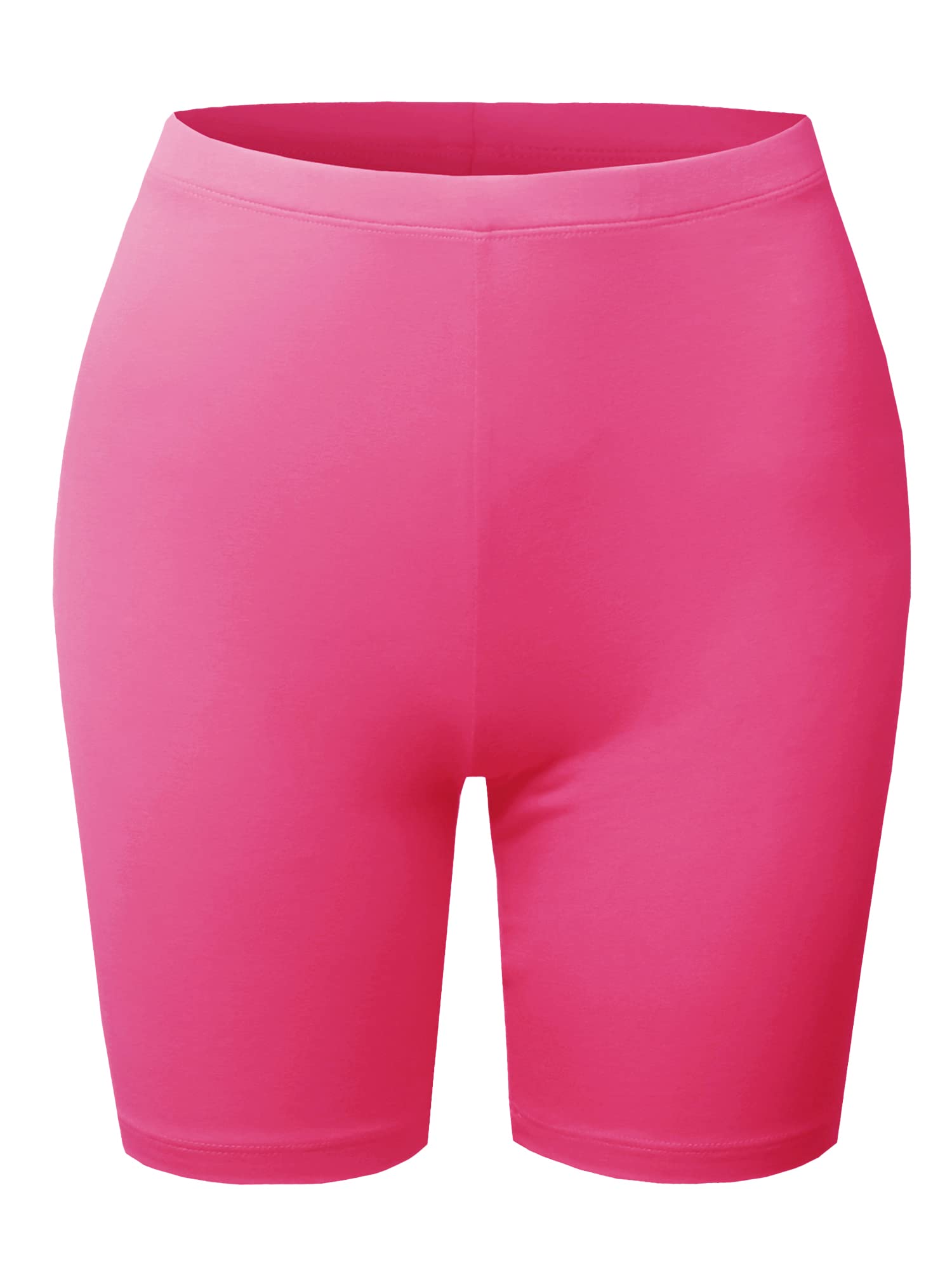 Emma Women's Essential Active Daily Cotton Mid Rise Biker Shorts - Comfortable Workout & Lounge Wear for Yoga, Running, Gym & Home