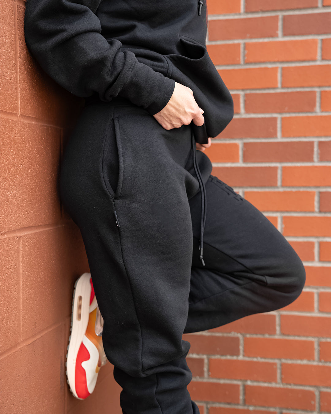Premium Embroidered Champion Joggers for Men - Black Athletic Sweatpants for Gym, Running & Casual Wear