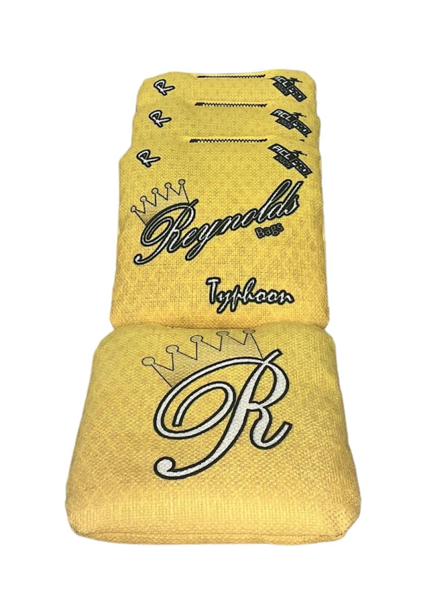 Reynolds Cornhole Bags - ACL Pro Approved Typhoon Set of 4 - Premium Bean Bags for Outdoor Games, Backyard Parties & Tailgating Events