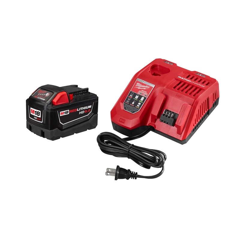 M18 18V Cordless Utility Bucket Light with 2 Batteries - 2122 22HD Lithium-Ion Rechargeable Work Light for Construction, Camping, and Emergency Use
