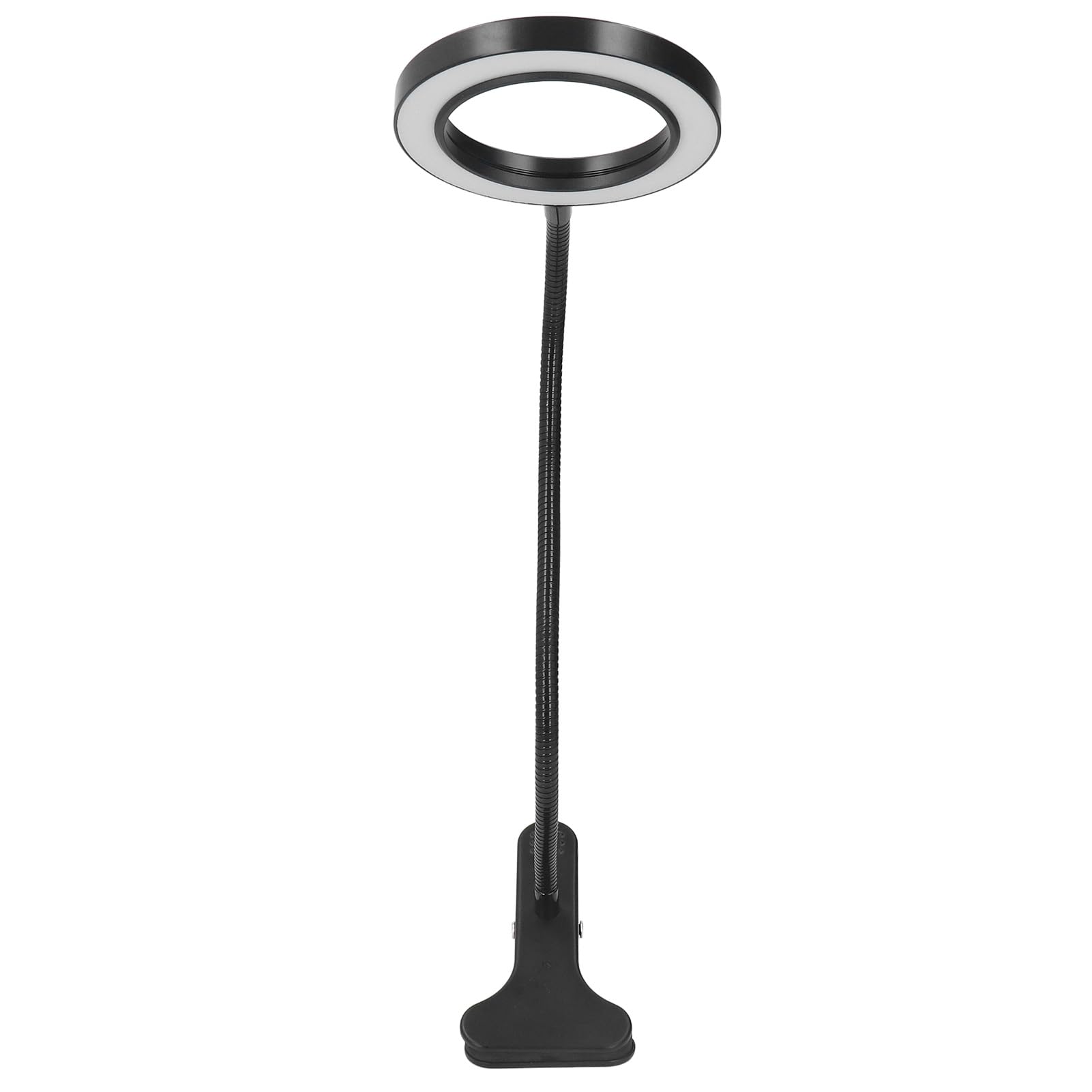 Clip-On LED Ring Light with Remote - Portable Rechargeable Selfie Light for Videos, Live Streaming & Makeup | Compact & Adjustable for Phones, Laptops & Desks